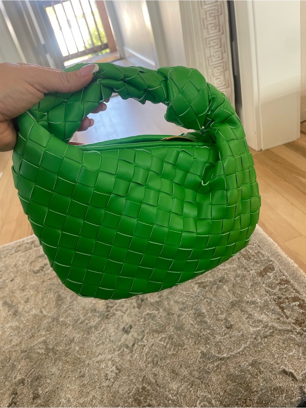 Green Woven Shoulder Bag - Cute Jodie style. Like new